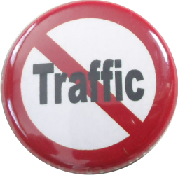 Traffic verboten Button